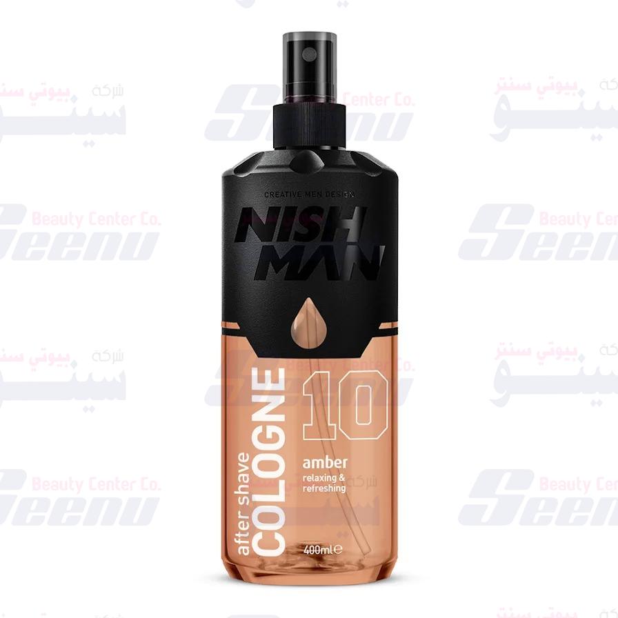 NishMan After Shave Cologne Light Brown 10 400ml nishman-after-shave-cologne-no-10-amber-400ml