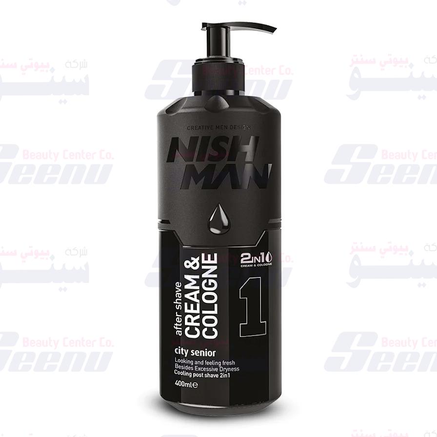 NishMan After Shave Cream Cologne Black 01 400ml nishman-after-shave-cream-cologne-no-01-city-senior-400ml