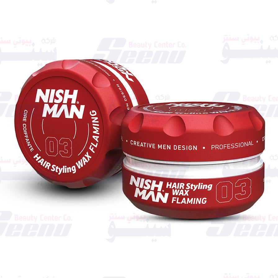 NishMan Aqua Hair Wax 03 Flaming 150ml Red nishman-aqua-hair-styling-wax-no-03-flaming-150ml