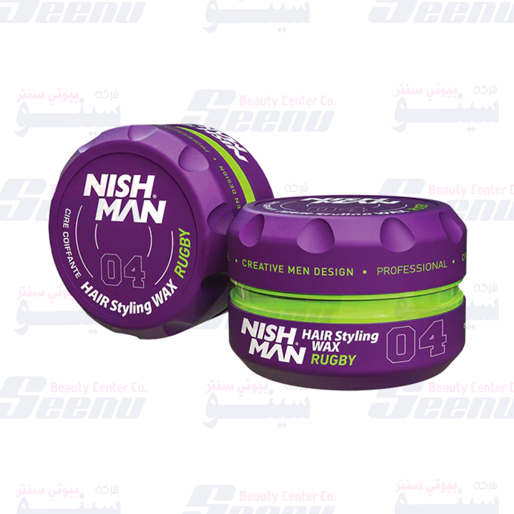 NishMan Aqua Hair Wax 04 Rugby 150ml Purple nishman-aqua-hair-styling-wax-no-04-rugby-150ml