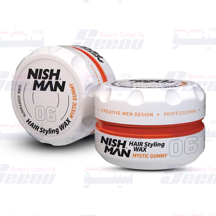 NishMan Aqua Hair Wax 06 Mystic Gummy 150ml White nishman-aqua-hair-styling-wax-no-06-mystic-gummy-150ml