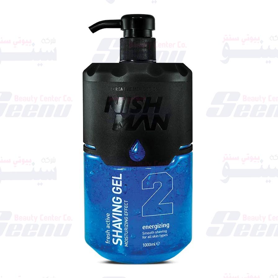 NishMan Shaving Gel Blue 02 1000ml nishman-shaving-gel-no-02-energizing-1000ml
