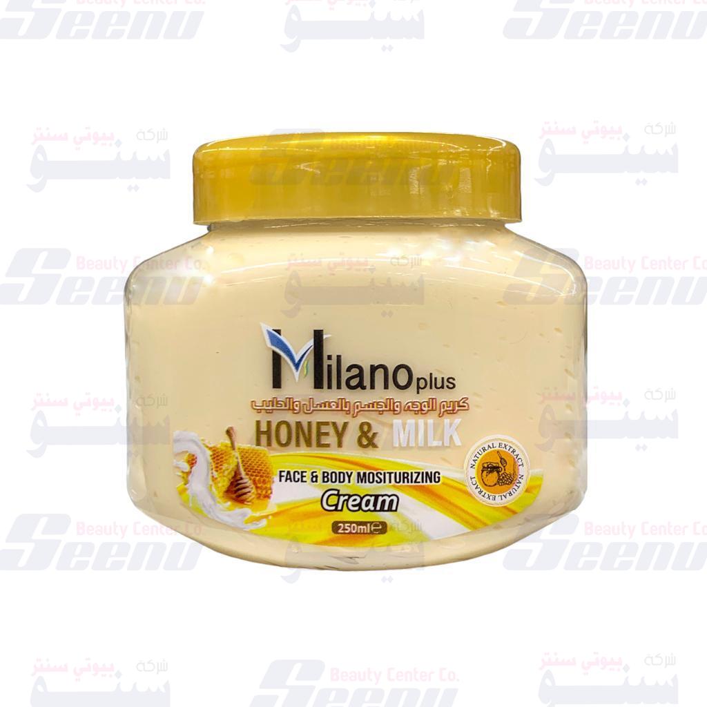Milano Plus Honey _ Milk Body Cream 250ml milano-plus-honey-milk-moisturizing-cream