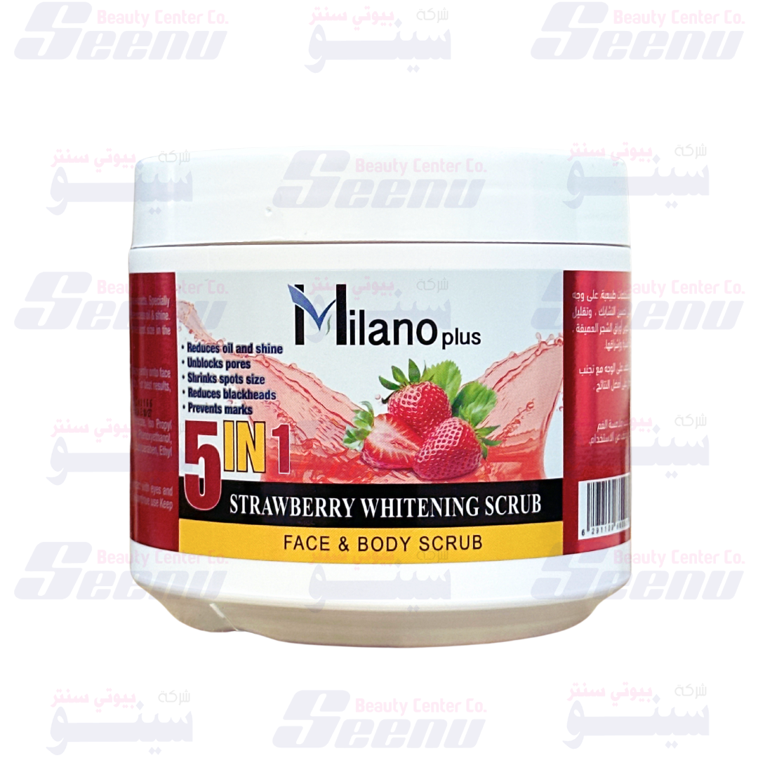Milano Plus 5 in 1 Strawberry Cream Scrub 500ml milano-plus-5-in-1-strawberry-cream-scrub-500ml
