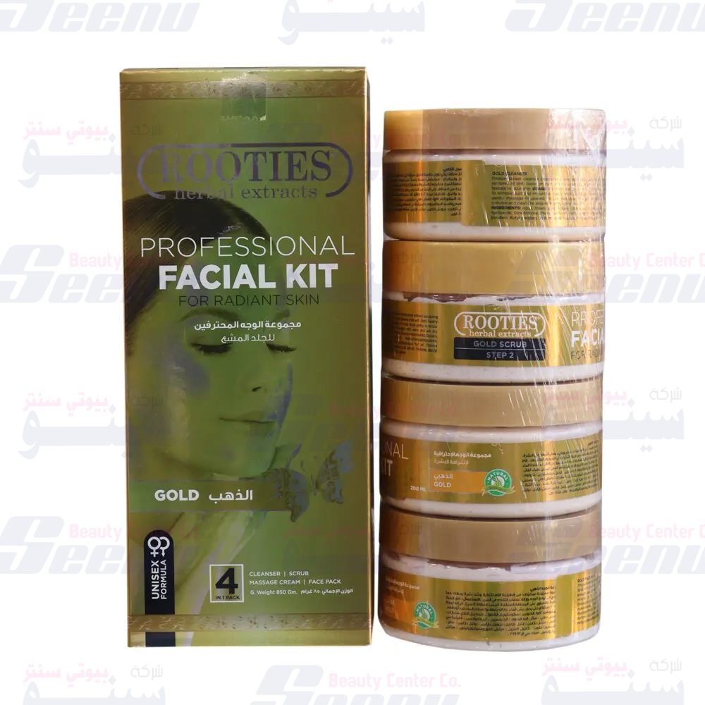 Rooties Facial Kit 4 Step Gold rooties-facial-kit