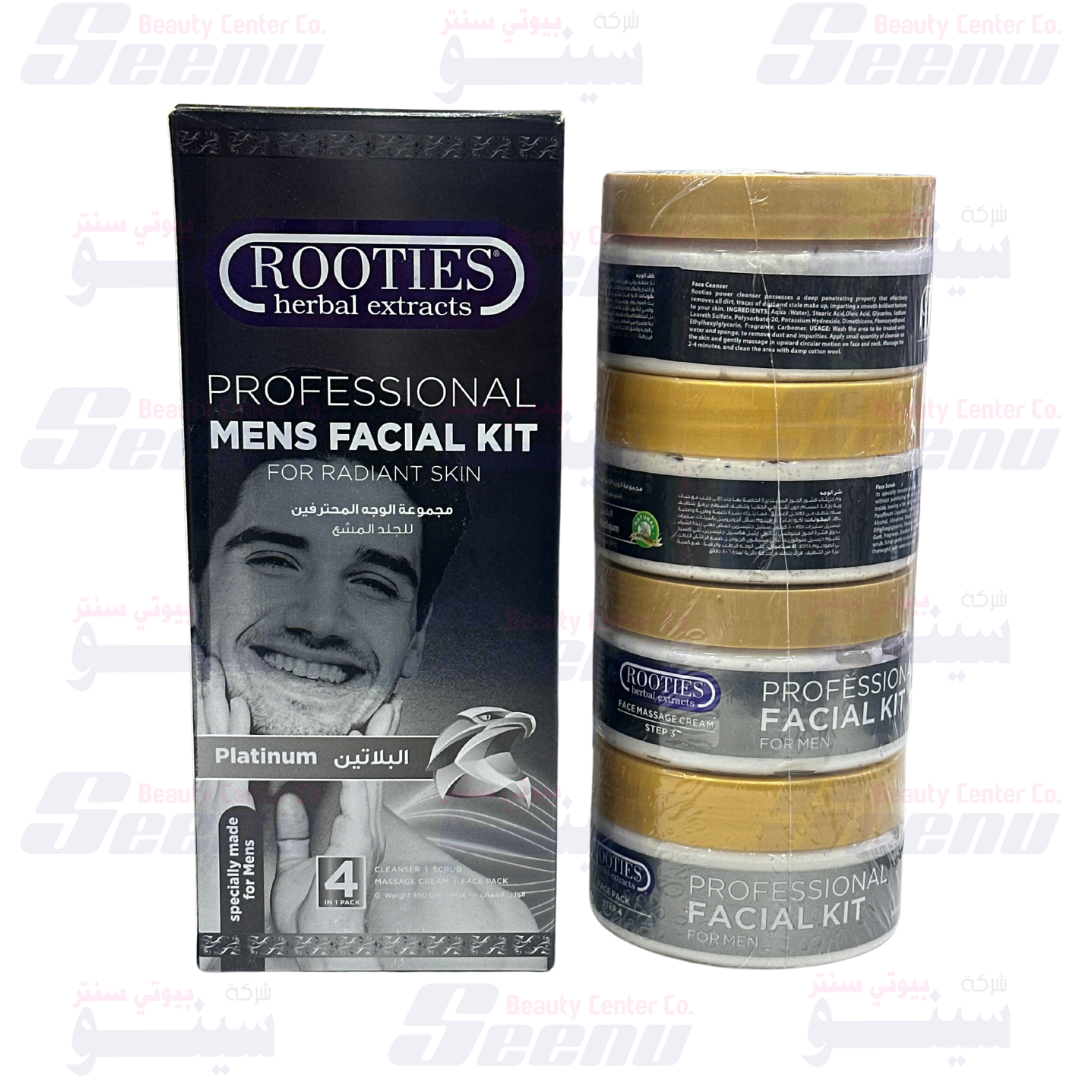 Rooties Facial Kit 4 Step Men's Platinum rooties-facial-kit