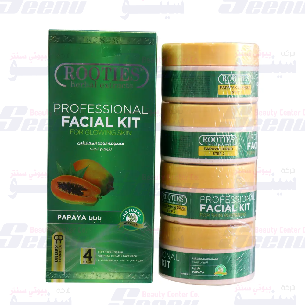 Rooties Facial Kit 4 Step Papaya rooties-facial-kit