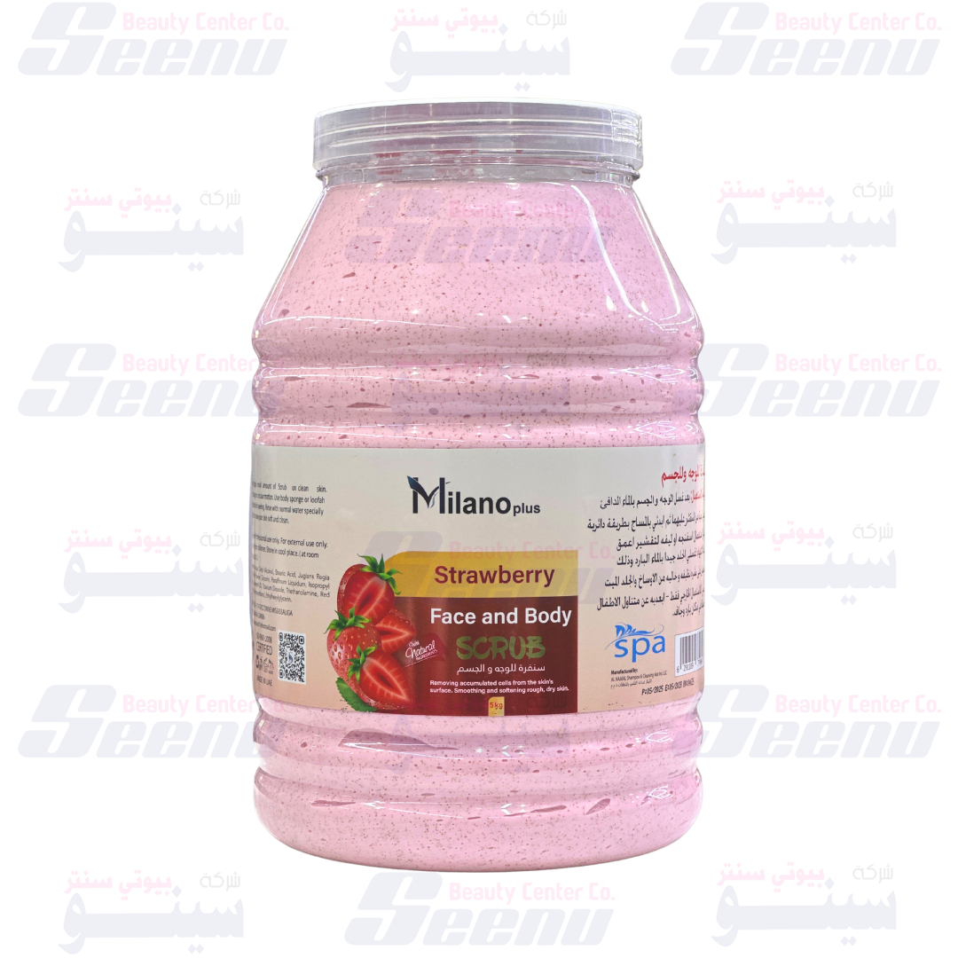 Milano Plus Face and Body Cream Scrub Strawberry 5kg milano-plus-face-and-body-cream-scrub-strawberry-5kg