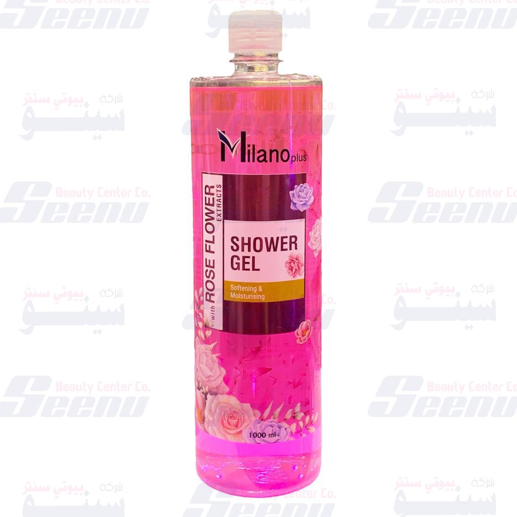 Milano Plus Shower Gel Rose Flower 1000ml milano-plus-body-shower-gel-rose-flower-1000ml