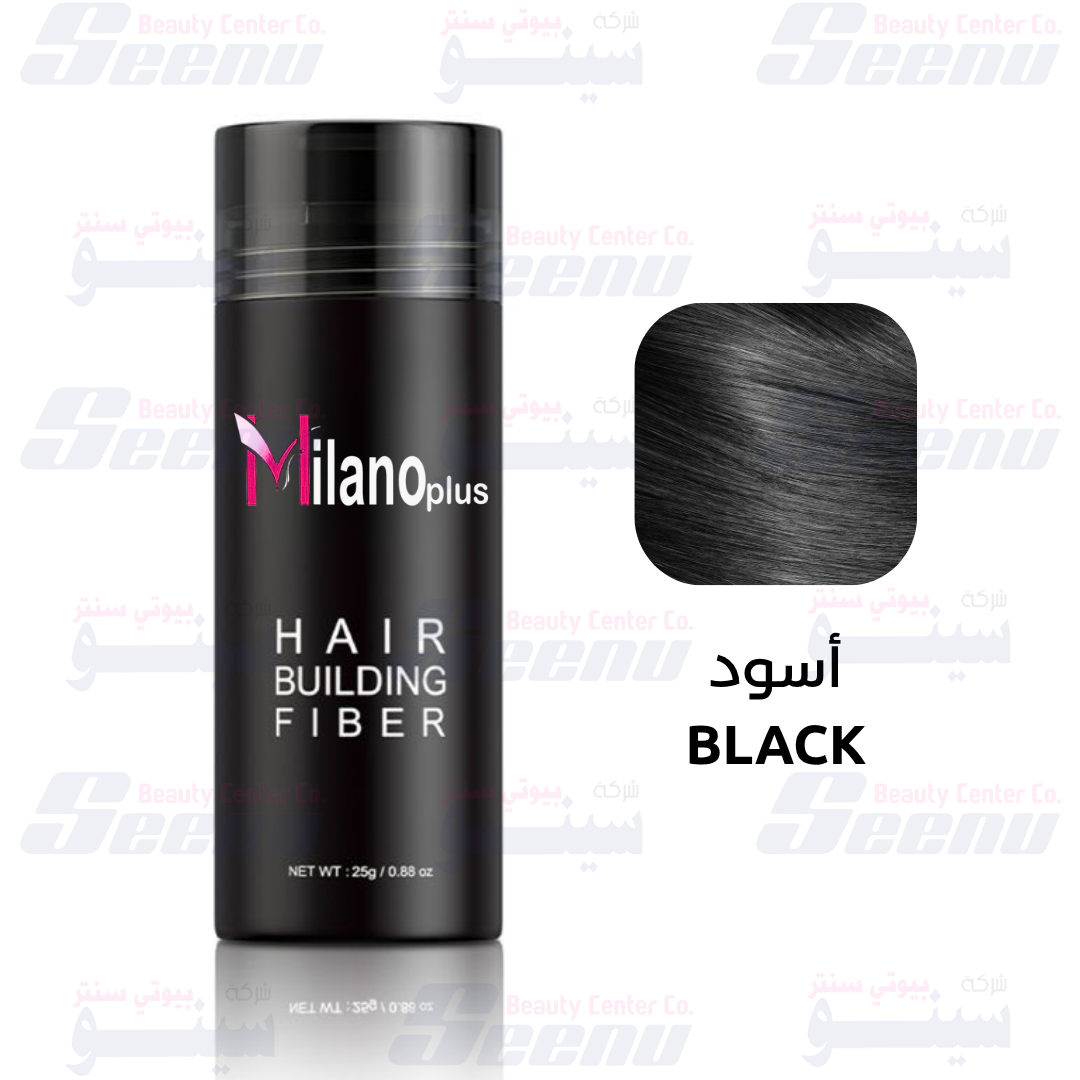 Milano Plus Hair Building Fibers 25g Black milano-plus-hair-building-fibers-natural-black-25g