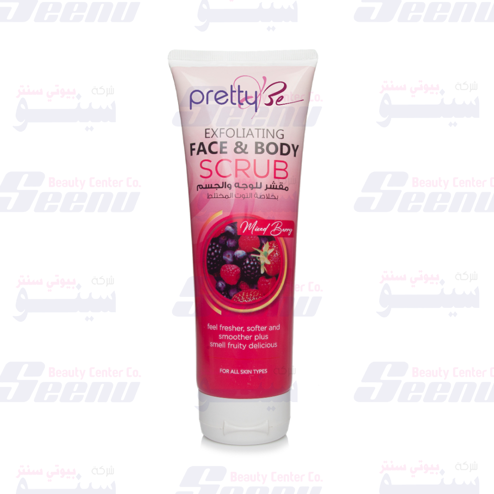 Pretty be Face and Body Cream Scrub Mixed Fruits 250ml pretty-be-exfoliating-cream-scrub-mixed-fruits-240ml