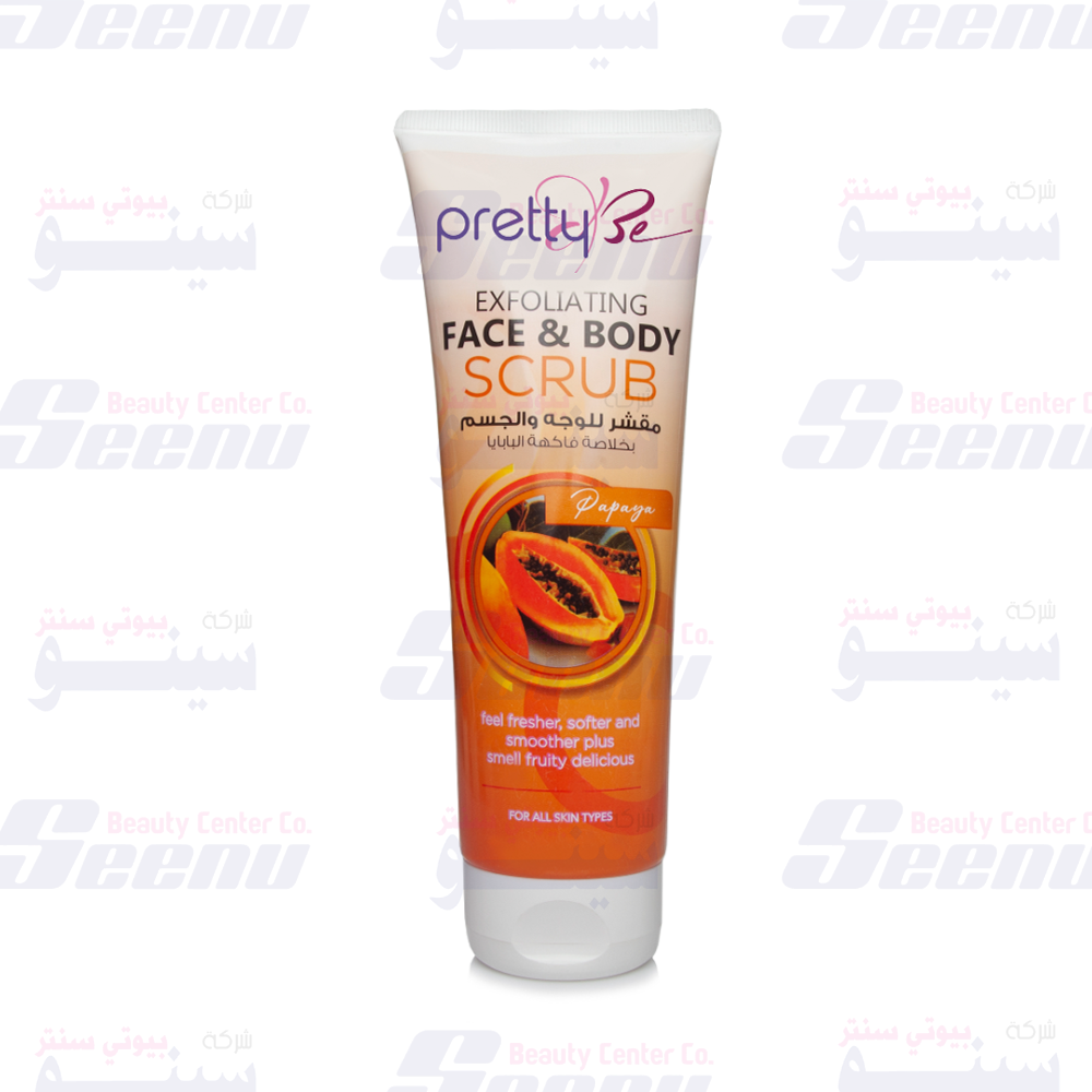 Pretty be Face and Body Cream Scrub Papaya 250ml pretty-be-exfoliating-cream-scrub-papaya-240ml