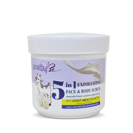 pretty-be5-in-1-exfoliating-face-and-body-cream-scrub-goat-milk-550ml