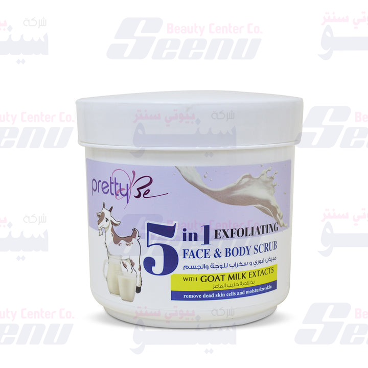 PrettyBe 5in1 Exfoliating Face and Body Cream Scrub Goat Milk 550ml pretty-be5-in-1-exfoliating-face-and-body-cream-scrub-goat-milk-550ml