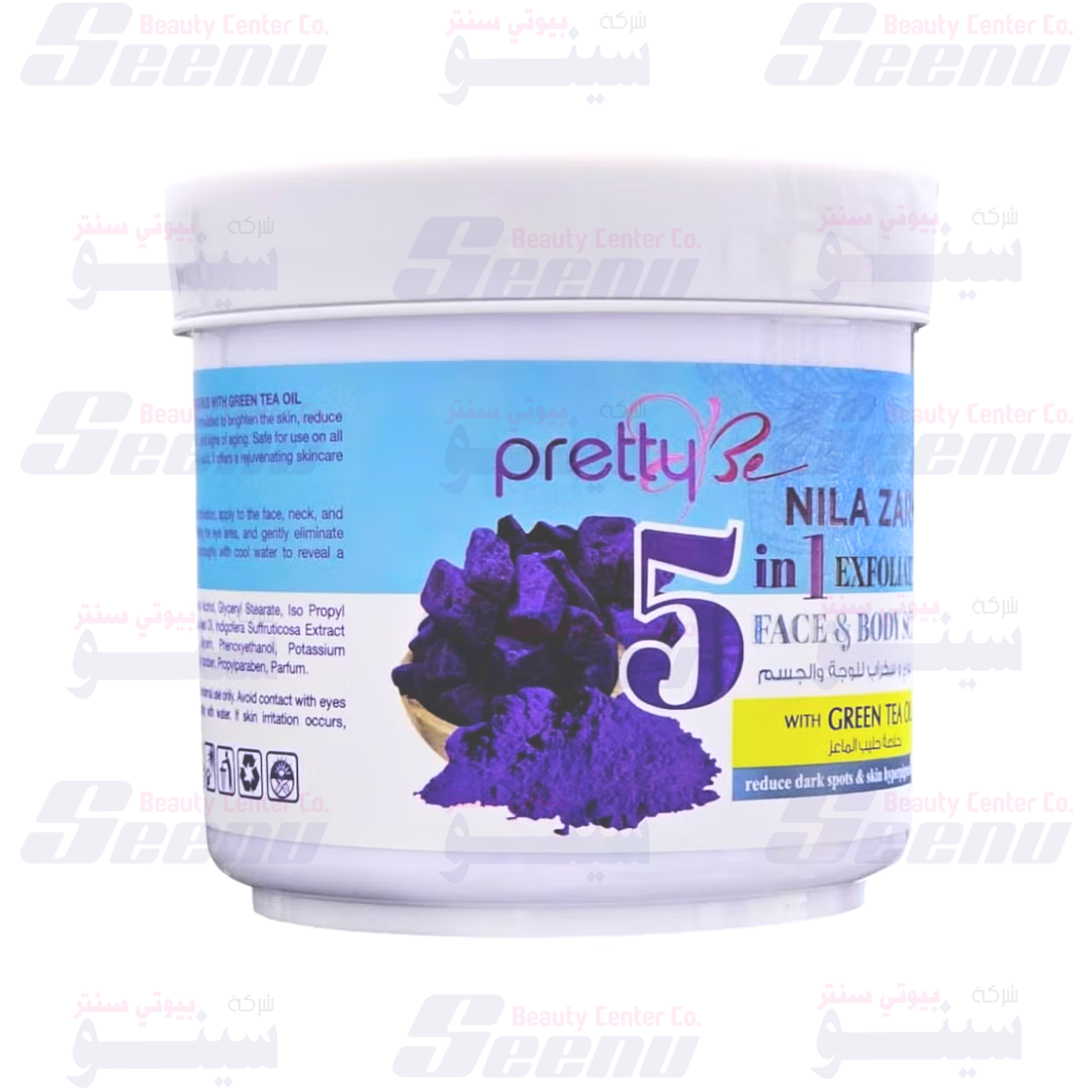 PrettyBe 5in1 Exfoliating Face and Body Cream Scrub Green Tea Oil Nila Zarka 550ml pretty-be-nila-zarka-face-and-body-cream-scrub-green-tea-oil-550ml