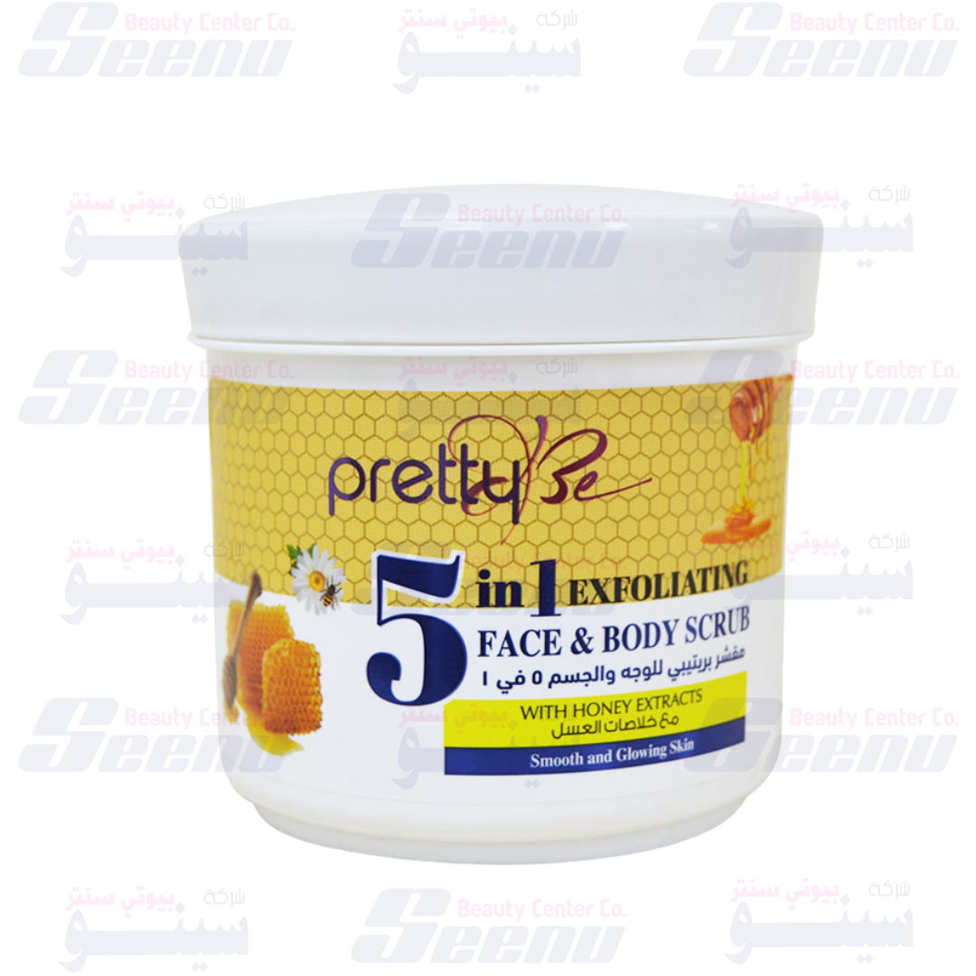 PrettyBe 5in1 Exfoliating Face and Body Cream Scrub Honey 550ml pretty-be-5in1-exfoliating-face-and-body-cream-scrub-honey-550ml