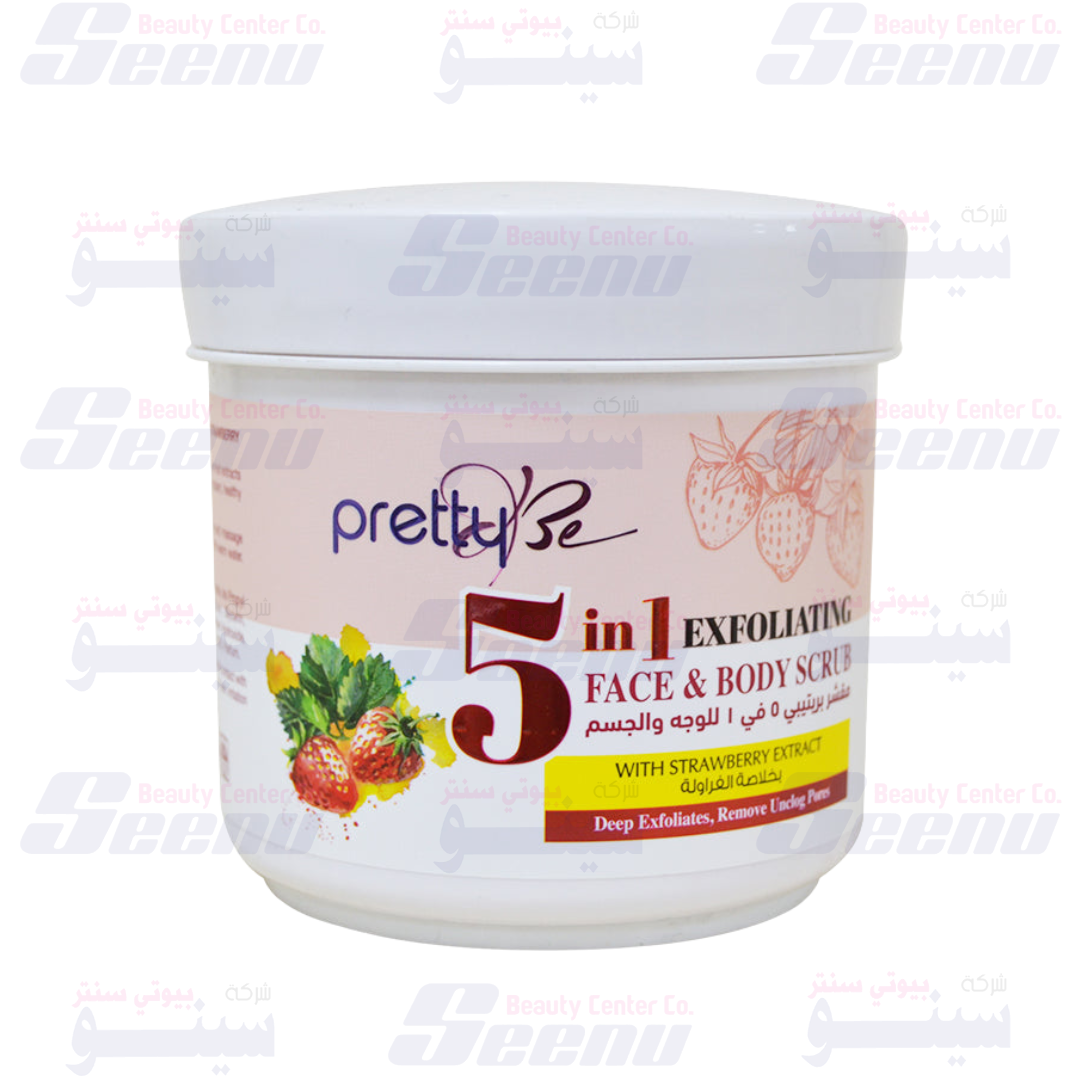 PrettyBe 5in1 Exfoliating Face and Body Cream Scrub Strawberry 550ml pretty-be-5-in-1-exfoliating-face-and-body-cream-scrub-strawberry-550ml