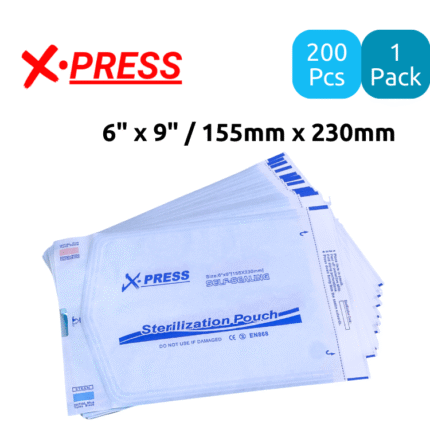 X-Press Self Sealing Sterilization Pouch 200pcs/Pack (155x230mm)