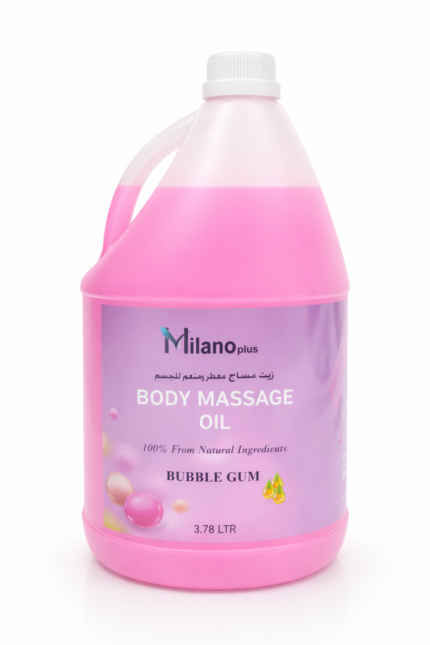Milano Plus Body Massage Oil Bubble Gum 3.78ltr