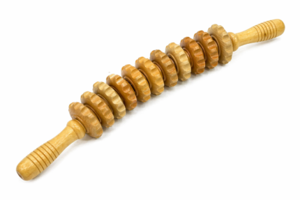 Wood Massage Roller Curved 12 Wheels