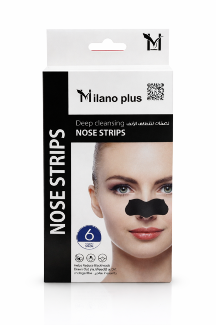 Milano Plus Deep Cleansing Charcoal Nose Strips 6 Pieces