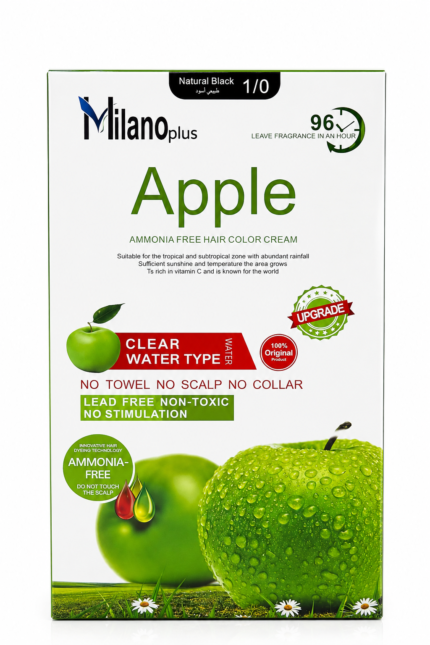 Milano Plus Apple Hair Colour Cream 96 Black