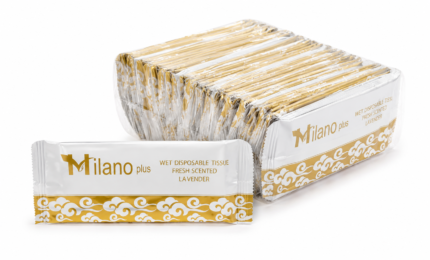 Milano Plus Disposable Tissue Lavender 60Pcs