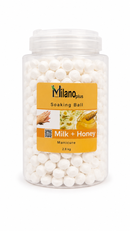 Milano Plus Soaking Balls Manicure Milk + Honey 2.8kg